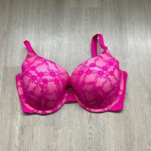 VICTORIA'S SECRET 34 DD lined Demi pink